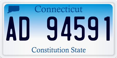 CT license plate AD94591