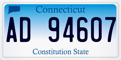CT license plate AD94607