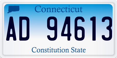 CT license plate AD94613