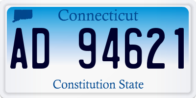 CT license plate AD94621