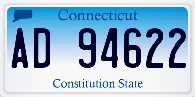 CT license plate AD94622