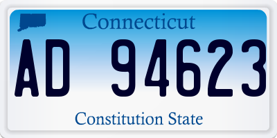 CT license plate AD94623