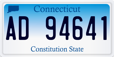 CT license plate AD94641