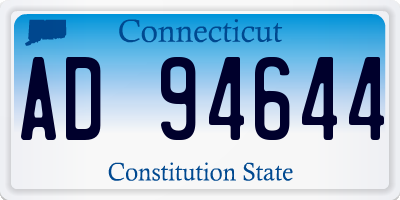 CT license plate AD94644