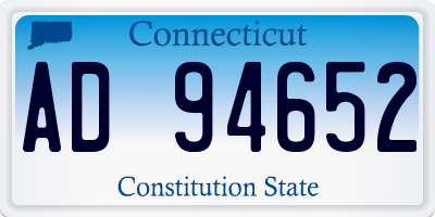 CT license plate AD94652