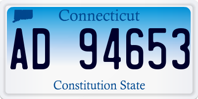 CT license plate AD94653