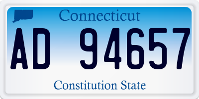 CT license plate AD94657