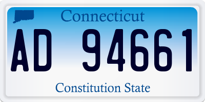 CT license plate AD94661