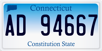 CT license plate AD94667