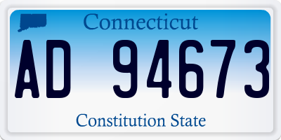 CT license plate AD94673