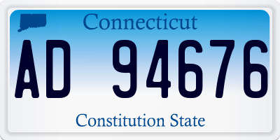 CT license plate AD94676
