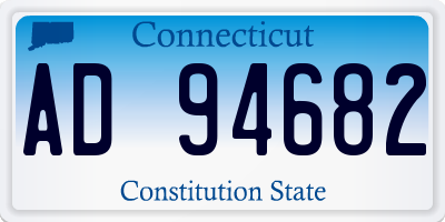 CT license plate AD94682