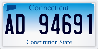 CT license plate AD94691