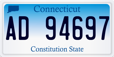CT license plate AD94697