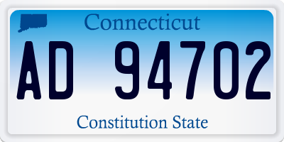 CT license plate AD94702