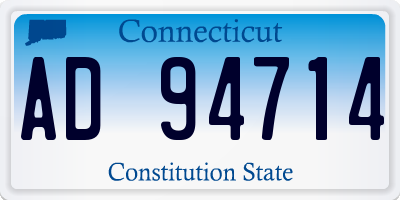 CT license plate AD94714