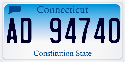 CT license plate AD94740