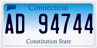CT license plate AD94744
