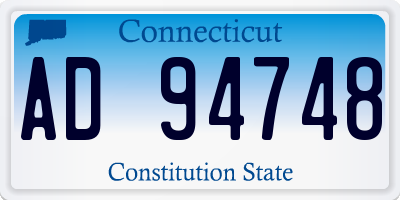 CT license plate AD94748