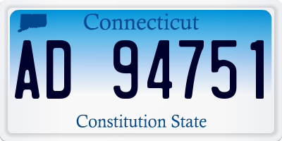 CT license plate AD94751
