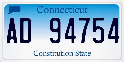 CT license plate AD94754