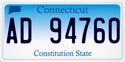 CT license plate AD94760