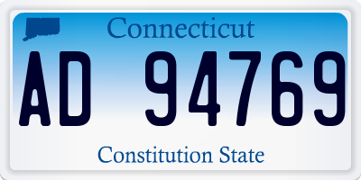 CT license plate AD94769