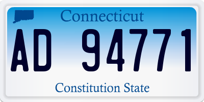 CT license plate AD94771