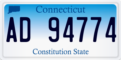 CT license plate AD94774