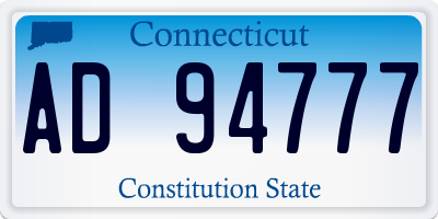 CT license plate AD94777