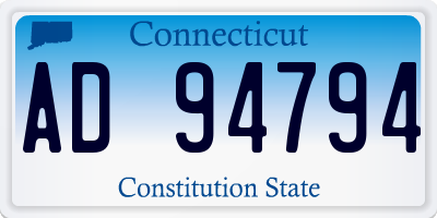 CT license plate AD94794