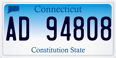 CT license plate AD94808