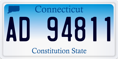 CT license plate AD94811