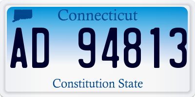 CT license plate AD94813