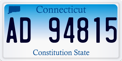 CT license plate AD94815