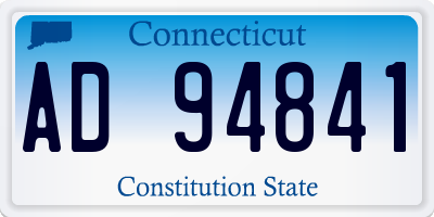 CT license plate AD94841
