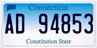 CT license plate AD94853