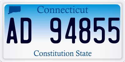 CT license plate AD94855