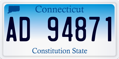 CT license plate AD94871