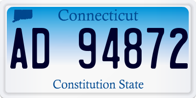 CT license plate AD94872