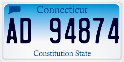 CT license plate AD94874