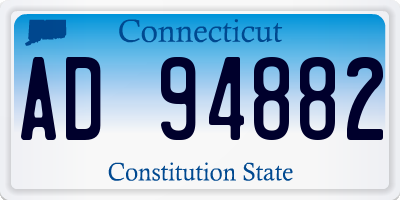 CT license plate AD94882