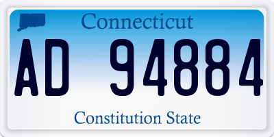 CT license plate AD94884