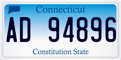 CT license plate AD94896