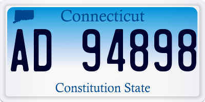CT license plate AD94898