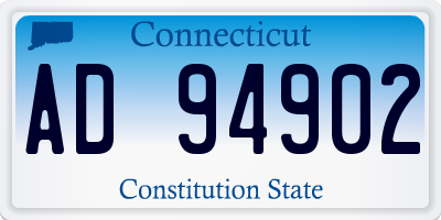 CT license plate AD94902