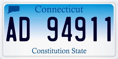 CT license plate AD94911