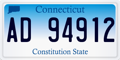CT license plate AD94912