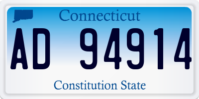 CT license plate AD94914