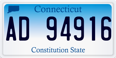 CT license plate AD94916